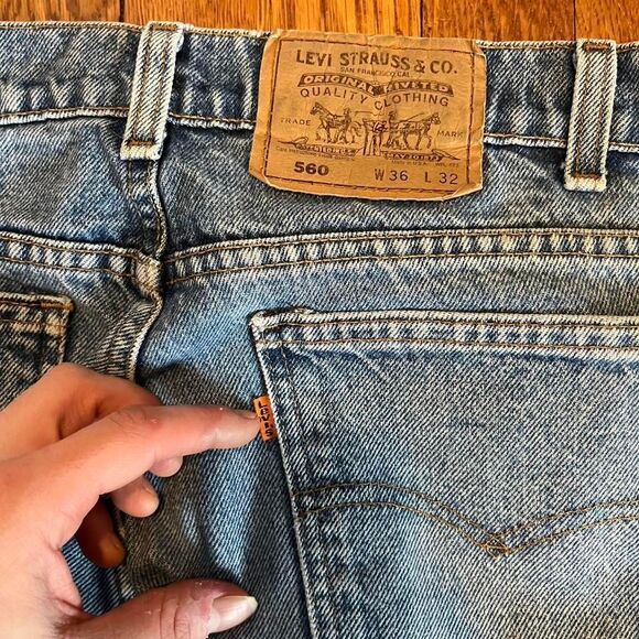 vintage usa made levi 560 Orange tabs‎ - Picture 2 of 5
